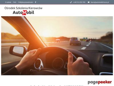 Nauka jazdy Toruń - szkoła jazdy AutoMobil